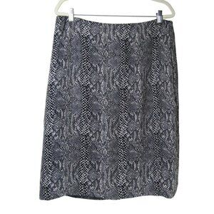 INC 100% SILK SNAKE PRINT 16W Reptile Animal Print Career Office Mob Wife Skirt